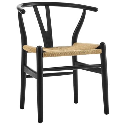 Modway Furniture Dining Room Chairs, Black,ebony, Armchair,Arm, HARDWOOD,PAPER,Wood,MDF,Plywood,Beech Wood,Bent Plywood,Brazilian Hardwoods, Black,DarkWood,Plywood, Dining Chairs, 848387005900, EEI-552-BLK