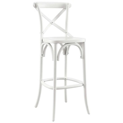 Modway Furniture Bar Chairs and Stools, White,snow, Bar,Counter, Wood, Bar and Counter Stools, 889654941606, EEI-5563-WHI