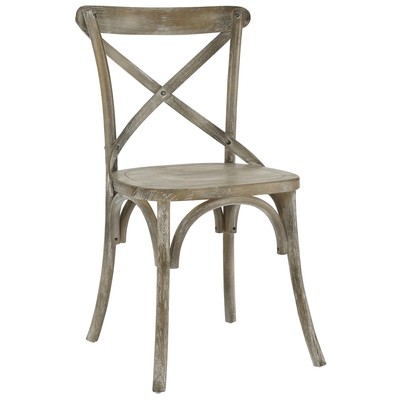 Dining Room Chairs Modway Furniture Gear Gray EEI-5564-GRY 889654941583 Gray Grey Side Chair HARDWOOD Wood MDF Plywood Beec Gray Smoke SMOKED TaupeWood Pl 