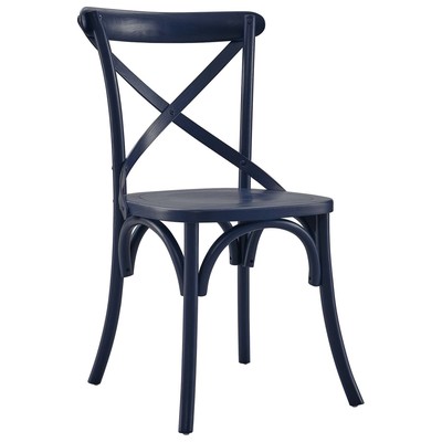 Dining Room Chairs Modway Furniture Gear Midnight Blue EEI-5564-MID 889654941576 Blue navy teal turquiose indig Side Chair HARDWOOD Wood MDF Plywood Beec Blue Laguna Navy Rein Sea Teal 