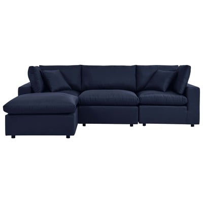 Sofas and Loveseat Modway Furniture Commix Navy EEI-5580-NAV 889654925576 Bar and Dining Loveseat Love seatSectional So Sofa Set set 