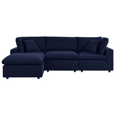 Sofas and Loveseat Modway Furniture Commix Navy EEI-5581-NAV 889654925545 Sofa Sectionals Loveseat Love seatSectional So Sofa Set set 
