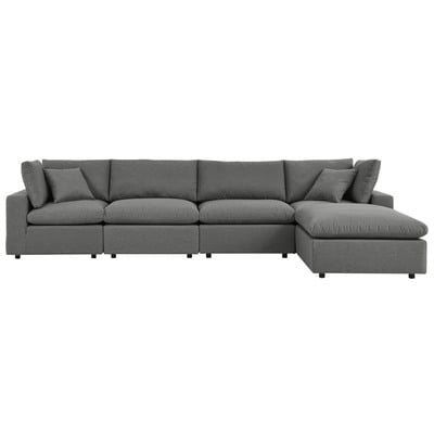 Sofas and Loveseat Modway Furniture Commix Charcoal EEI-5583-CHA 889654925378 Bar and Dining Loveseat Love seatSectional So Sofa Set set 