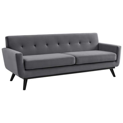 Modway Furniture Sofas and Loveseat, Loveseat,Love seatSofa, Velvet, Sofa Set,setTufted,tufting, Sofas and Armchairs, 889654939979, EEI-5600-GRY