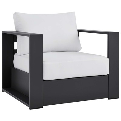 Chairs Modway Furniture Tahoe Gray White EEI-5675-GRY-WHI 889654940685 Sofa Sectionals Gray GreyWhite snow Lounge Chairs Lounge 