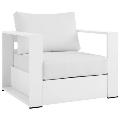 Chairs Modway Furniture Tahoe White White EEI-5675-WHI-WHI 889654940654 Sofa Sectionals White snow Lounge Chairs Lounge 
