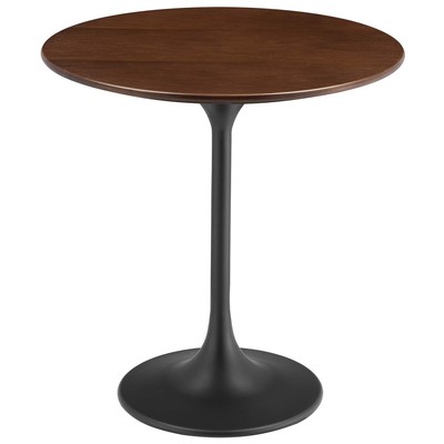 Accent Tables Modway Furniture Lippa Black Walnut EEI-5689-BLK-WAL 889654234081 Tables Metal Tables metal aluminum ir 
