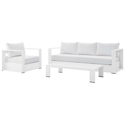 Modway Furniture Outdoor Sofas and Sectionals, White,snow, Sofa, White, Sofa Sectionals, 889654229315, EEI-5748-WHI-WHI