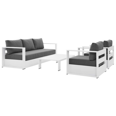 Modway Furniture Outdoor Sofas and Sectionals, White,snow, Sofa, White, Sofa Sectionals, 889654229353, EEI-5749-WHI-CHA