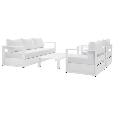 Modway Furniture Outdoor Sofas and Sectionals, White,snow, Sofa, White, Sofa Sectionals, 889654229377, EEI-5749-WHI-WHI