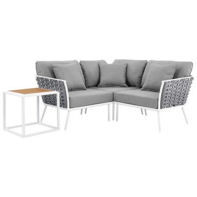 Modway Furniture Sofas and Loveseat, Chaise,LoungeLoveseat,Love seatSectional,Sofa, Polyester, Contemporary,Contemporary/ModernModern,Nuevo,Whiteline,Contemporary/Modern,tov,bellini,rossetto, Sofa Set,set, Sofa Sectionals, 889654226956, EEI-5755-WHI-