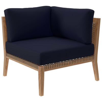 Outdoor Sofas and Sectionals Modway Furniture Clearwater Gray Navy EEI-5855-GRY-NAV 889654931935 Sofa Sectionals Blue navy teal turquiose indig Sofa Gray Light GrayNavy 