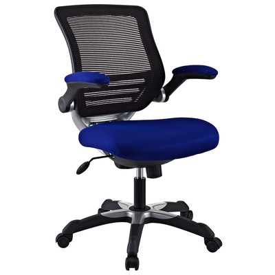 Office Chairs Modway Furniture Edge Blue EEI-594-BLU 848387003098 Office Chairs Bluenavytealturquioseindigoaqu Blue Complete Vanity Sets 