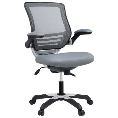 Office Chairs Modway Furniture Edge Gray EEI-594-GRY 848387003111 Office Chairs GrayGrey Gray Complete Vanity Sets 