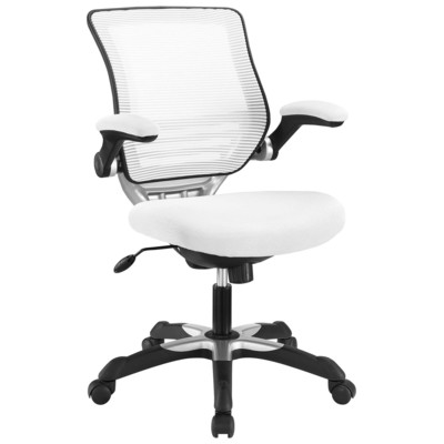 Office Chairs Modway Furniture Edge White EEI-594-WHI 848387060237 Office Chairs Whitesnow White Complete Vanity Sets 