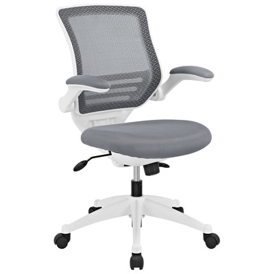 Office Chairs Modway Furniture Edge Gray EEI-596-GRY 848387017712 Office Chairs GrayGreyWhitesnow Gray White Complete Vanity Sets 