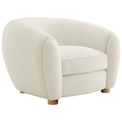 Chairs Modway Furniture Abundant Ivory EEI-6025-IVO 889654223528 Sofas and Armchairs Cream beige ivory sand nude Accent Chairs AccentLounge Cha 