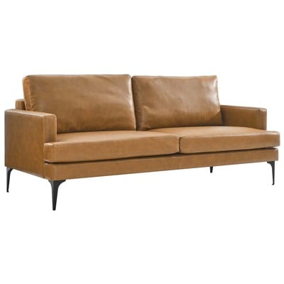 Modway Furniture Sofas and Loveseat, Chaise,LoungeLoveseat,Love seatSofa, Leather, Contemporary,Contemporary/ModernModern,Nuevo,Whiteline,Contemporary/Modern,tov,bellini,rossetto, Sofa Set,set, Sofas and Armchairs, 889654226499, EEI-6049-TAN