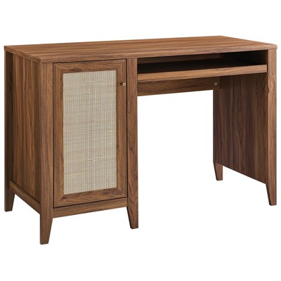 Desks Modway Furniture Soma Walnut EEI-6116-WAL 889654238553 Computer Desks MDF Wood HARDWOOD Hardwoods Ru 