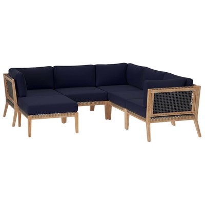 Modway Furniture Sofas and Loveseat, Chaise,LoungeLoveseat,Love seatSectional,Sofa, Contemporary,Contemporary/ModernModern,Nuevo,Whiteline,Contemporary/Modern,tov,bellini,rossetto, Sofa Set,set, Sofa Sectionals, 889654273257, EEI-6124-GRY-NAV