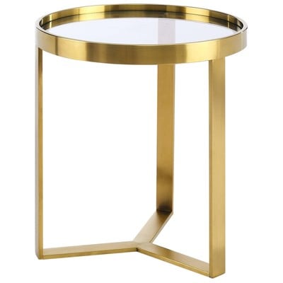 Accent Tables Modway Furniture Relay Gold EEI-6150-GLD 889654239161 Tables Glass Tables glassAccent Table 