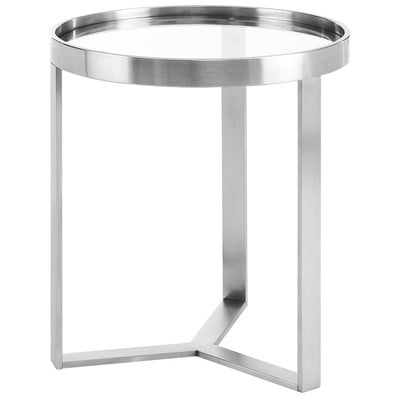 Modway Furniture Accent Tables, Glass Tables,glassAccent Tables,accentEnd Tables,End tableSide Tables,sideSofa Tables,sofa, Tables, 889654239178, EEI-6151-SLV