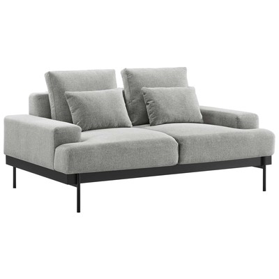 Sofas and Loveseat Modway Furniture Proximity Light Gray EEI-6215-LGR 889654252269 Sofas and Armchairs Chaise LoungeLoveseat Love sea Polyester Contemporary Contemporary/Mode Sofa Set set 