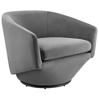 Chairs Modway Furniture Series Gray EEI-6224-GRY 889654258568 Sofas and Armchairs Black ebonyGray Grey Accent Chairs Accent 