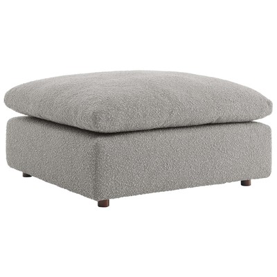 Ottomans and Benches Modway Furniture Commix Light Gray EEI-6258-LGR 889654270416 Sofas and Armchairs Gray Grey 