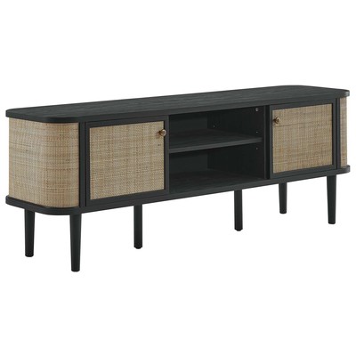 Modway Furniture TV Stands-Entertainment Centers, Black,ebony, Wood,MDF, FURNITURE,Storage,TV Stand, Black, Decor, 889654270454, EEI-6260-BLK,Standard (48 - 67 in)