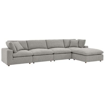 Sofas and Loveseat Modway Furniture Commix Light Gray EEI-6365-LGR 889654279983 Sofas and Armchairs Loveseat Love seatSectional So Contemporary Contemporary/Mode Sofa Set set 