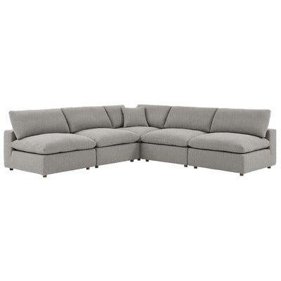 Sofas and Loveseat Modway Furniture Commix Light Gray EEI-6367-LGR 889654280040 Sofas and Armchairs Loveseat Love seatSectional So Contemporary Contemporary/Mode Sofa Set set 