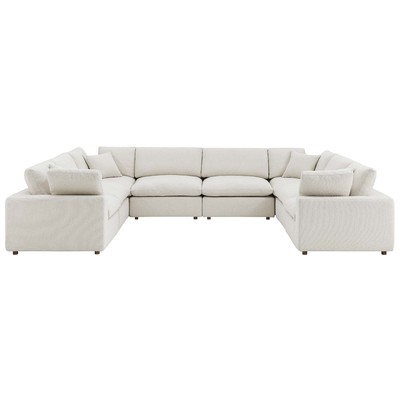 Sofas and Loveseat Modway Furniture Commix Ivory EEI-6371-IVO 889654280156 Sofas and Armchairs Loveseat Love seatSectional So Contemporary Contemporary/Mode Sofa Set set 