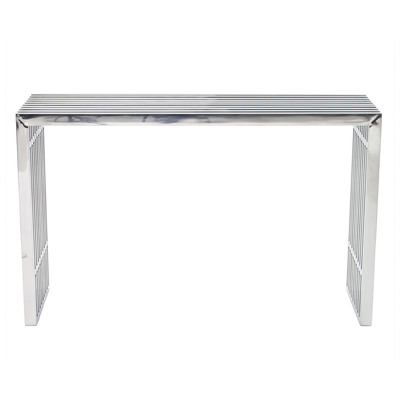 Modway Furniture Accent Tables, BlackebonySilver, Accent Tables,accentConsole, Complete Vanity Sets, Decor, 848387033125, EEI-779-SLV