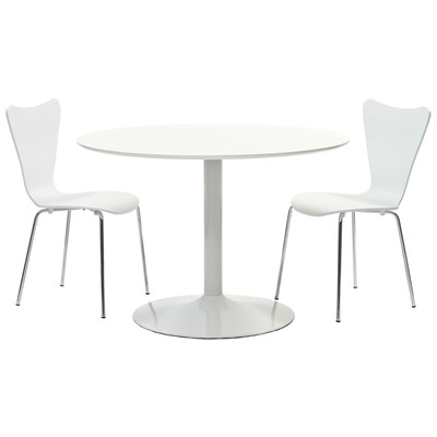 Modway Furniture Dining Room Sets, White,snow, 