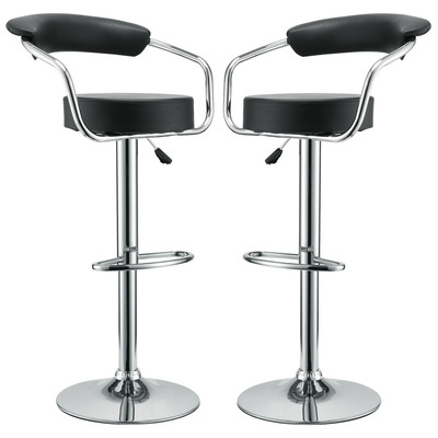 Modway Furniture Bar Chairs and Stools, Black,ebony, Bar, Dining Chairs, 848387004828, EEI-930-BLK