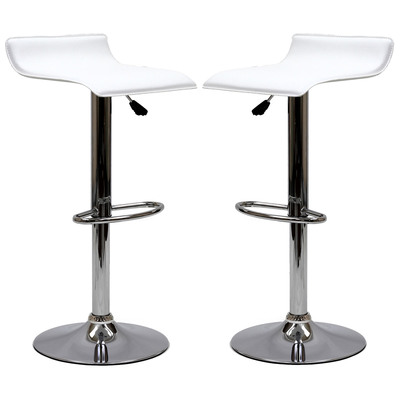 Bar Chairs and Stools Modway Furniture Gloria White EEI-937-WHI 848387004910 Dining Chairs White snow Bar Counter 