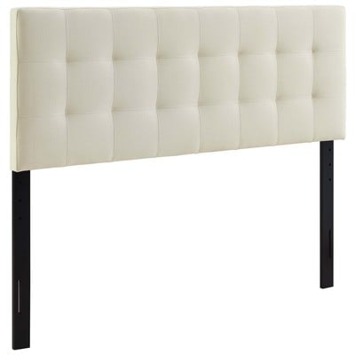 Headboards and Footboards Modway Furniture Lily Ivory MOD-5041-IVO 848387019150 Headboards Cream beige ivory sand nude Queen Ivory Complete Vanity Sets 