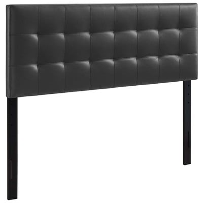 Headboards and Footboards Modway Furniture Lily Black MOD-5130-BLK 848387019204 Headboards Black ebony Queen Black Complete Vanity Sets 