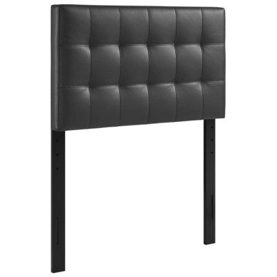 Headboards and Footboards Modway Furniture Lily Black MOD-5149-BLK 848387019433 Headboards Black ebony Twin Black Complete Vanity Sets 