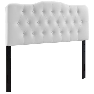 Headboards and Footboards Modway Furniture Annabel White MOD-5155-WHI 848387019587 Headboards White snow Queen White Complete Vanity Sets 