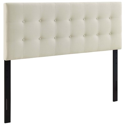Headboards and Footboards Modway Furniture Emily Ivory MOD-5170-IVO 848387019945 Headboards Cream beige ivory sand nude Queen Ivory Complete Vanity Sets 
