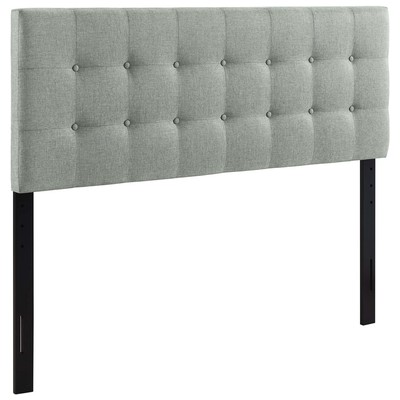 Headboards and Footboards Modway Furniture Emily Gray MOD-5172-GRY 848387019983 Headboards Gray Grey Full Gray Complete Vanity Sets 