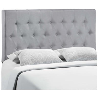 Headboards and Footboards Modway Furniture Clique Sky Gray MOD-5203-GRY 848387034733 Headboards Gray Grey King Gray Complete Vanity Sets 
