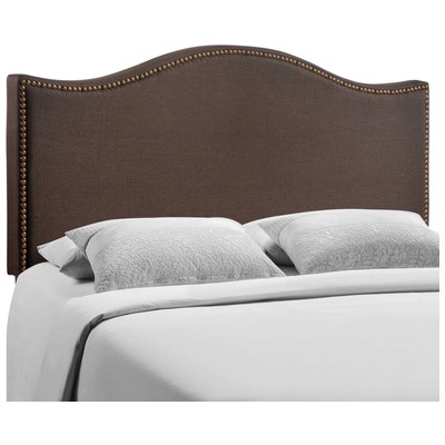 Headboards and Footboards Modway Furniture Curl Dark Brown MOD-5206-DBR 848387034801 Headboards Brown sable Queen Brown Complete Vanity Sets 