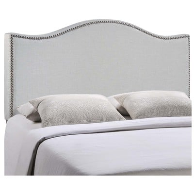 Headboards and Footboards Modway Furniture Curl Sky Gray MOD-5207-GRY 848387034856 Headboards Gray Grey King Gray Complete Vanity Sets 