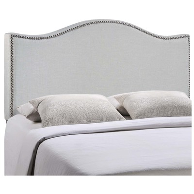 Headboards and Footboards Modway Furniture Curl Sky Gray MOD-5208-GRY 848387034870 Headboards Gray Grey Full Gray Complete Vanity Sets 