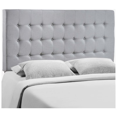Headboards and Footboards Modway Furniture Tinble Sky Gray MOD-5210-GRY 848387034917 Headboards Gray Grey Queen Gray Complete Vanity Sets 