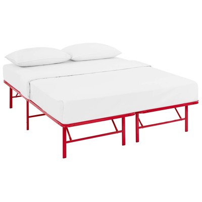 Modway Furniture Beds, Red,Burgundy,ruby, Metal, Platform,Standard, Full,Queen,Twin, Complete Vanity Sets, Beds, 889654052302, MOD-5428-RED