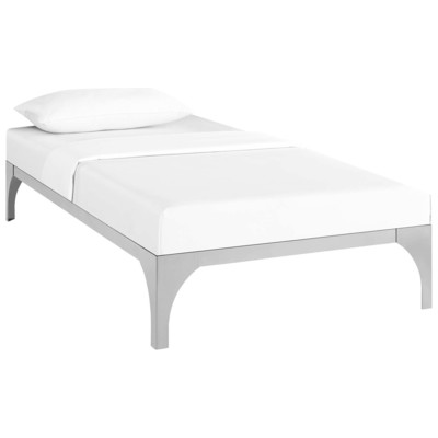 Beds Modway Furniture Ollie Silver MOD-5430-SLV 889654052487 Beds Silver Wood Twin Complete Vanity Sets 